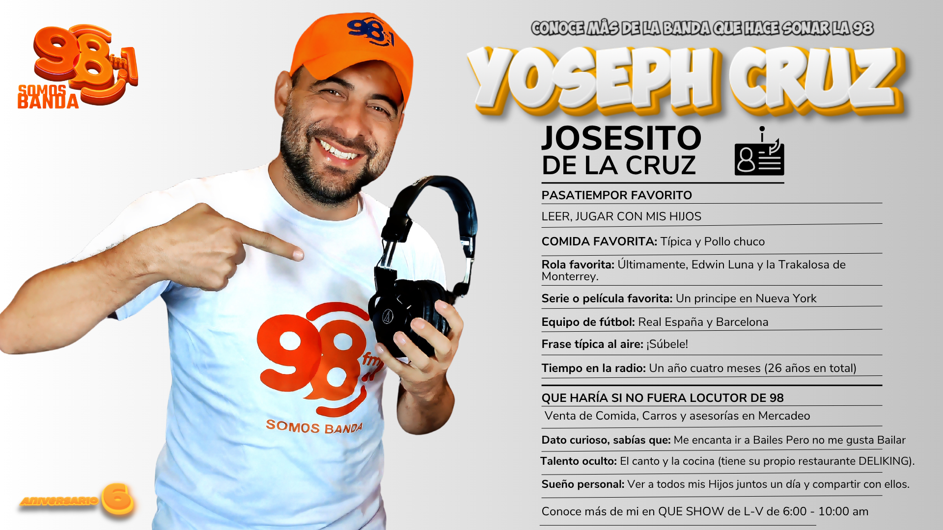 Yoseph Cruz - LA 98.1 SOMOS BANDA