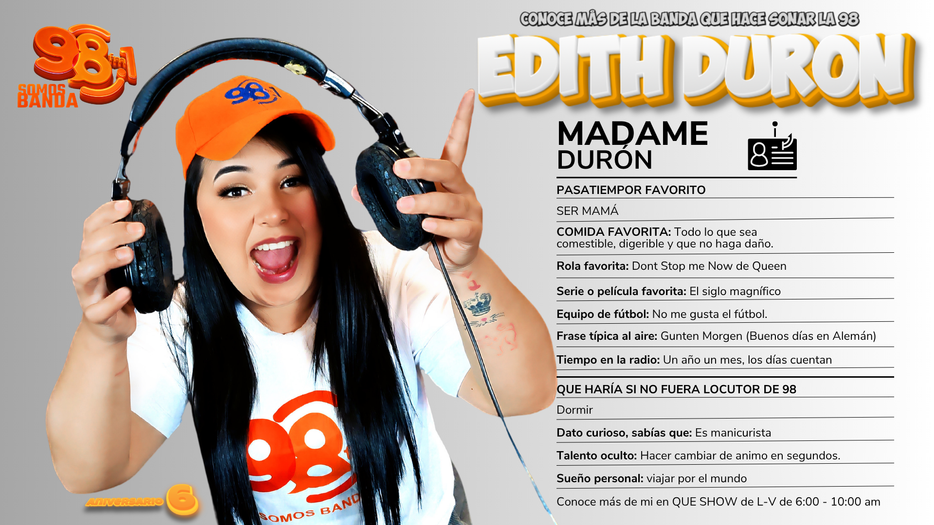 Edith Durón - LA 98.1 SOMOS BANDA